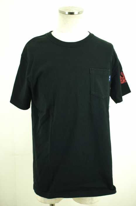 M＆M （エムアンドエム） SPIT ポケット付きプリントTシャツ メンズ トップス