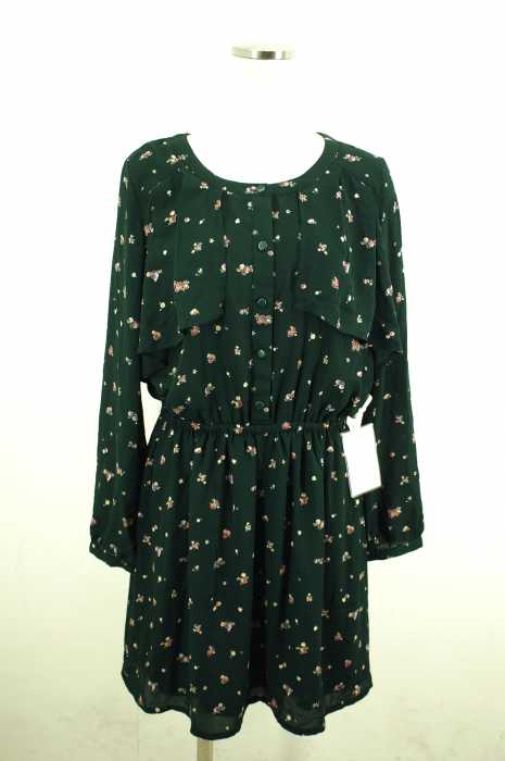 PAGEBOY （ページボーイ） 花柄ギャザー入りデザインチュニックワンピース レディース ワンピース