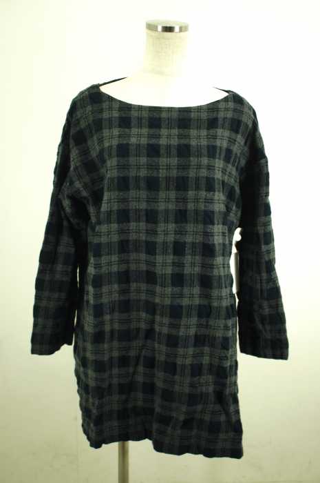 nest Robe （ネストローブ） チェック柄ウール混チュニックワンピース レディース ワンピース