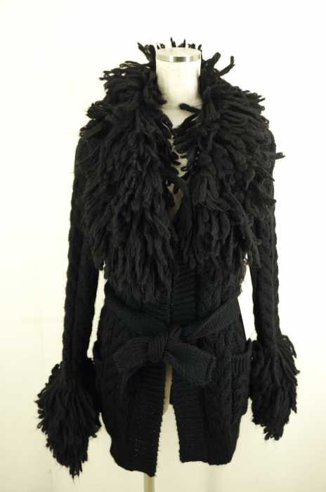 SISLEY （シスレー） ウール混ニットボリュームカーディガン レディース アウター