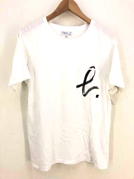 Agnes b.homme(アニエスベーオム) ロゴプリントTシャツ メンズ トップス