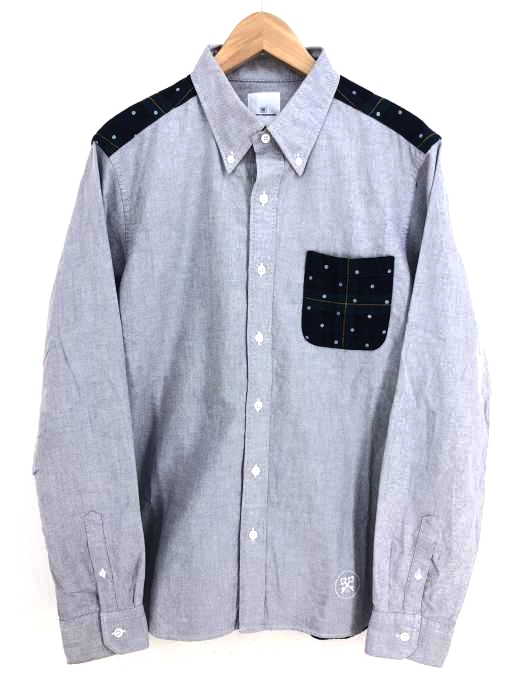 uniform experiment(ユニフォームエクスペリメント) L/S BACK PANEL B.D SHIRT メンズ トップス