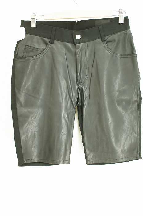 WHITELAND BLACKBURN （ホワイトランドブラックバーン） NEO　LEATHER×DENIM　SHORTS/ショートパンツ メンズ パンツ