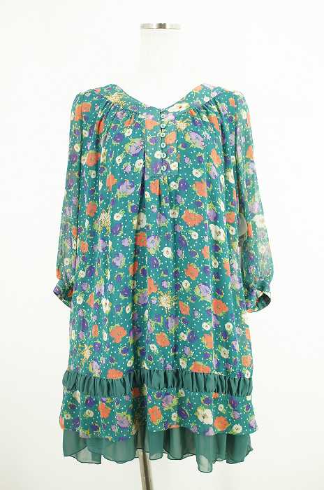 As Know As アズノゥアズ 花柄シフォンワンピース レディース ワンピース ブランド古着買取販売バズストア