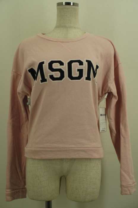 MSGM （ エムエスジー） カレッジロゴプリントスウェットトップス レディース トップス