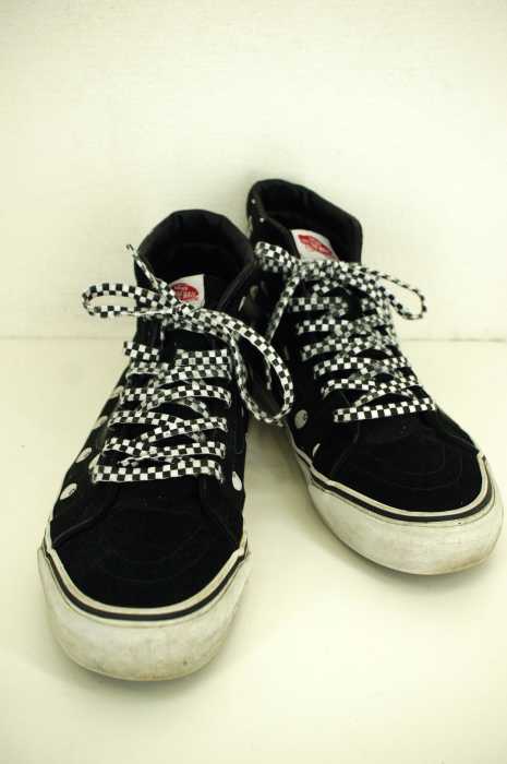 STUSSY×VANS (ステューシー×バンズ) OG SK8-HI エイトボール総柄スニーカー メンズ シューズ
