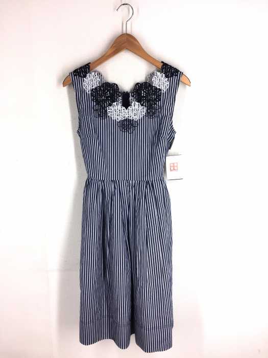MERCURYDUO （マーキュリーデュオ） 18SS 刺繍入りストライプワンピース レディース ワンピース