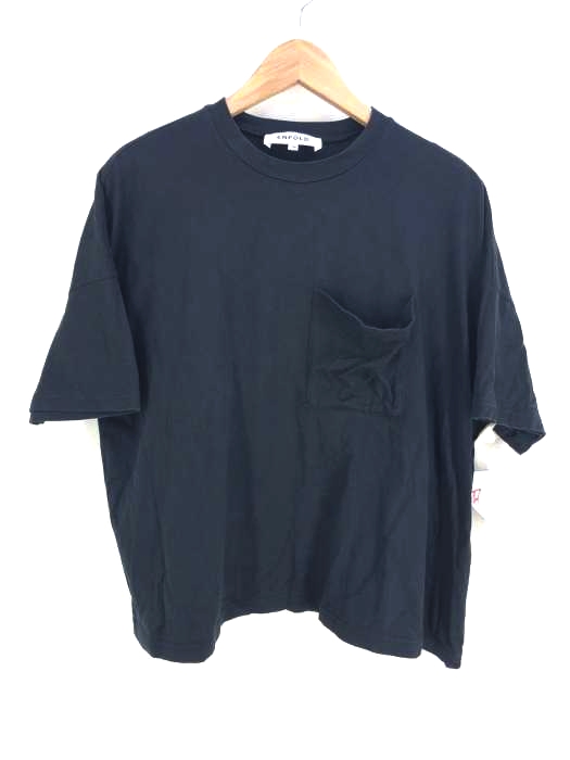 ENFOLD（エンフォルド） クルーネックポケットTシャツ レディース トップス