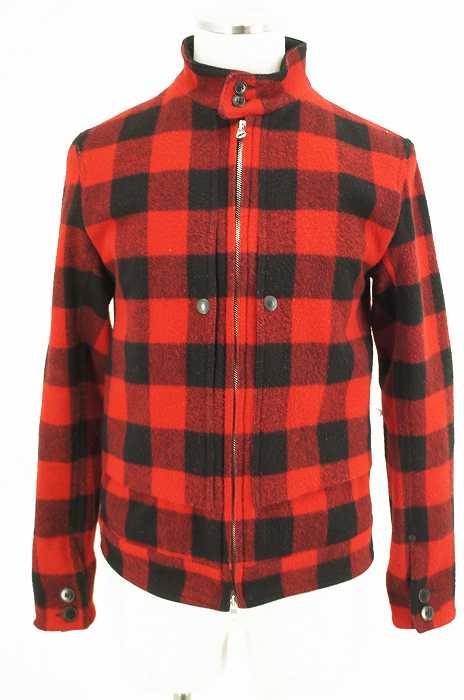 GRIFFIN （グリフィン） Woolrich チェックジップアップブルゾン メンズ アウター