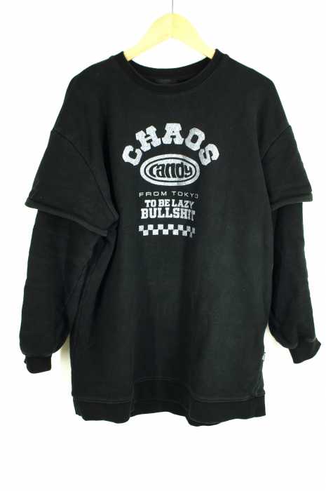 Candy Stripper （キャンディストリッパー） CHAOS CANDY LAYERED ONE-PIECE  レイヤードスウェット レディース ワンピース