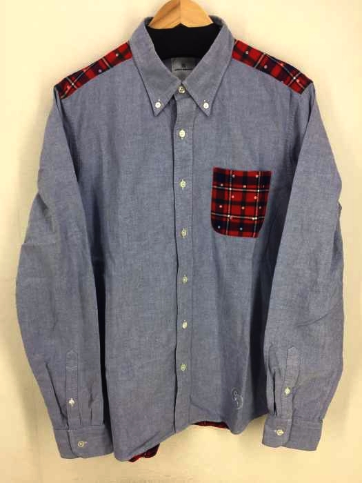 uniform experiment（ユニフォームエクスペリメント） L/S BACK PANEL B.D SHIRT メンズ トップス