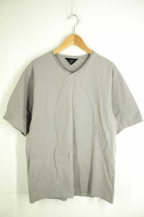 wjk（ダブルジェイケイ） black ガーメントダイチューブVネックTee メンズ トップス