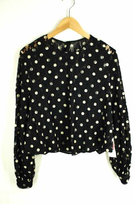 ZARA trafaluc（ザラトラファルック） 花柄レースドットブラウス レディース トップス