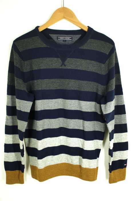 TOMMY HILFIGER（トミーヒルフィガー） バイカラー リブ切替 メンズ トップス