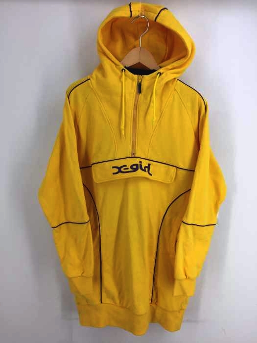 X-girl（エックスガール） SWEAT ANORAK DRESS パーカー ワンピース レディース ワンピース