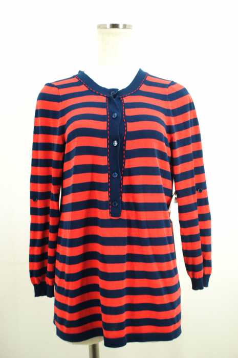 foundfles （ファウンドフレス） ヘンリーネックボーダーカットソー レディース トップス