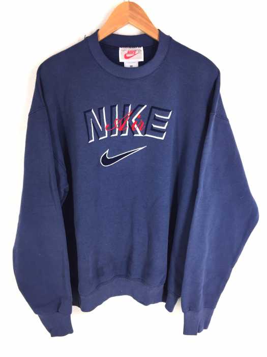NIKE (ナイキ) USA製 銀タグ AIR ロゴ刺繍スウェット メンズ トップス