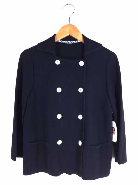 AQUASCUTUM（アクアスキュータム） スキッパーカラー コットンポリ ジャケット レディース トップス