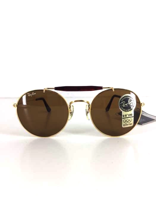 Ray-Ban（レイバン） ボシュロム社 ラウンドメタルブローバー サングラス メンズ ファッション雑貨