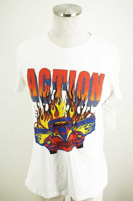D&G (ディーアンドジー) ACTION ビージュ付きプリントTシャツ メンズ トップス