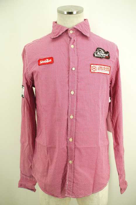Just A Cheap Shirt (ジャスタチープシャツ) ワッペン付きチェックシャツ メンズ トップス