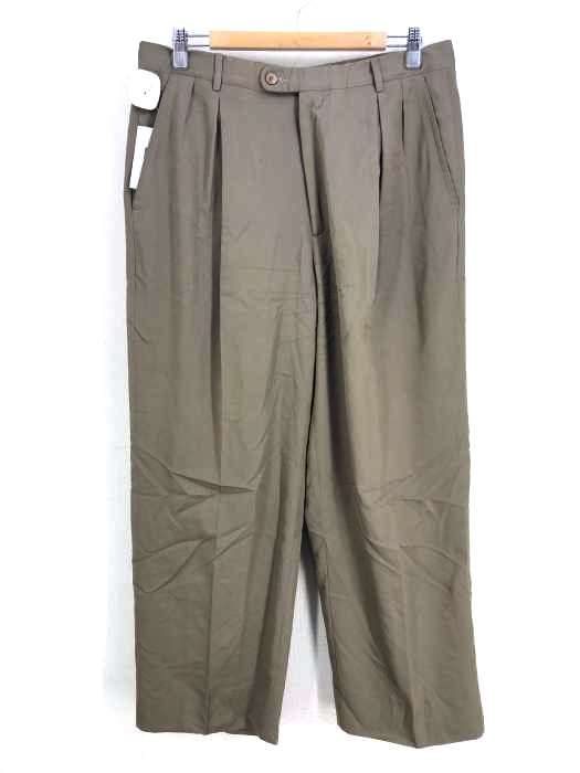 USED古着(ユーズドフルギ) シルク混レーヨン2タックワイドパンツ メンズ パンツ