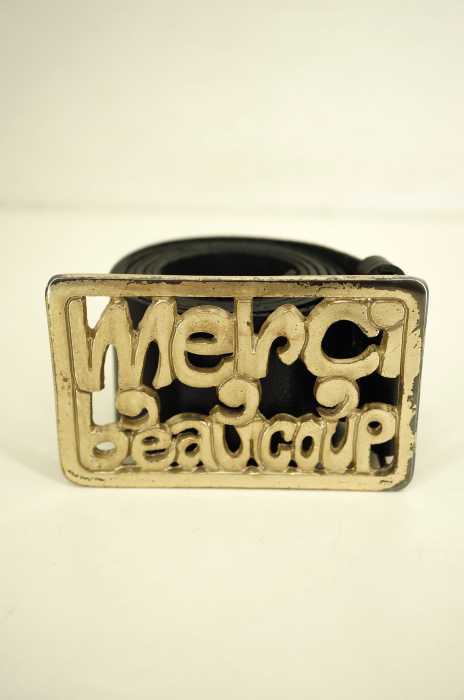 mercibeaucoup （メルシーボークー） バックルレザーベルト メンズ ファッション雑貨