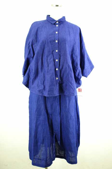 YACCO MARICARD （ヤッコマリカルド） ストライプドルマンボタンシャツ  