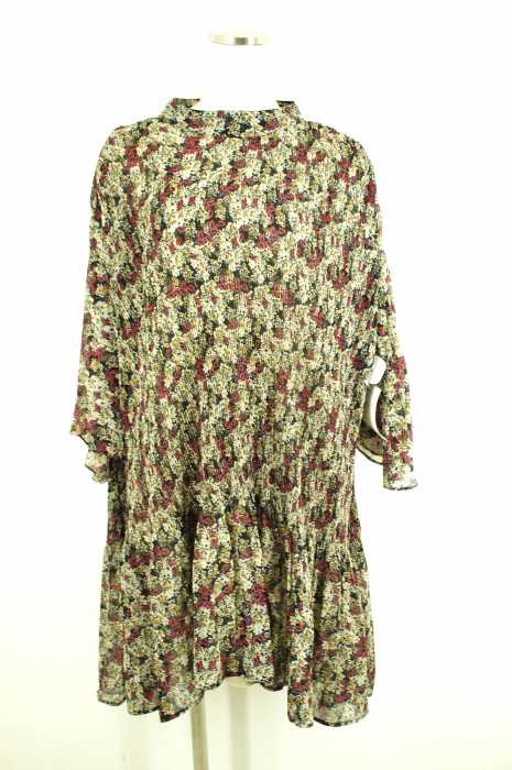 ZARA BASIC （ザラベーシック） 花柄プリーツワンピース レディース ワンピース