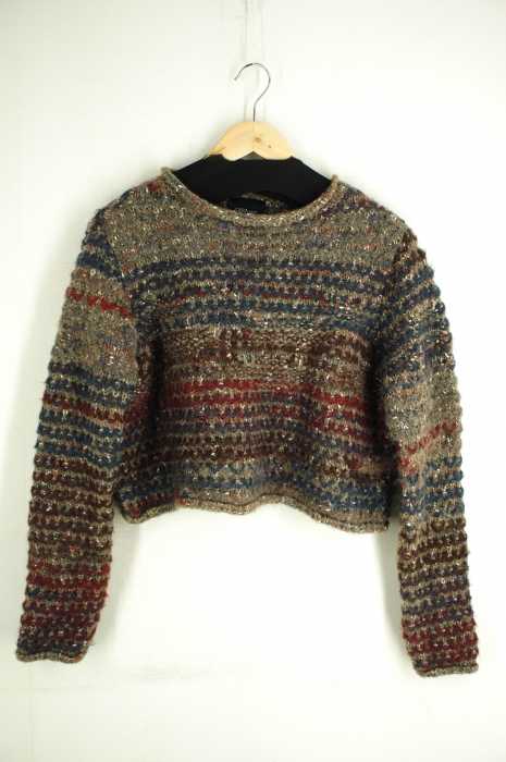 ZARA KNIT（ザラニット） 切りっぱなし ショート丈 レディース トップス