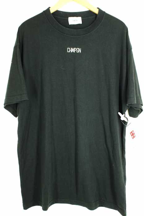 CHMPGN（シャンパン） ロゴ刺繍Tシャツ メンズ トップス