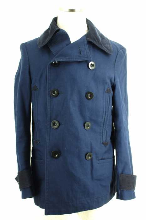 Sacai(サカイ) コーデュロイ切替 ピーコート メンズ アウター