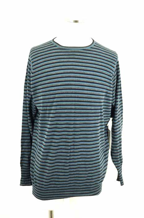 JOHN SMEDLEY(ジョンスメドレー) メリノウールボーダー柄セーター メンズ トップス