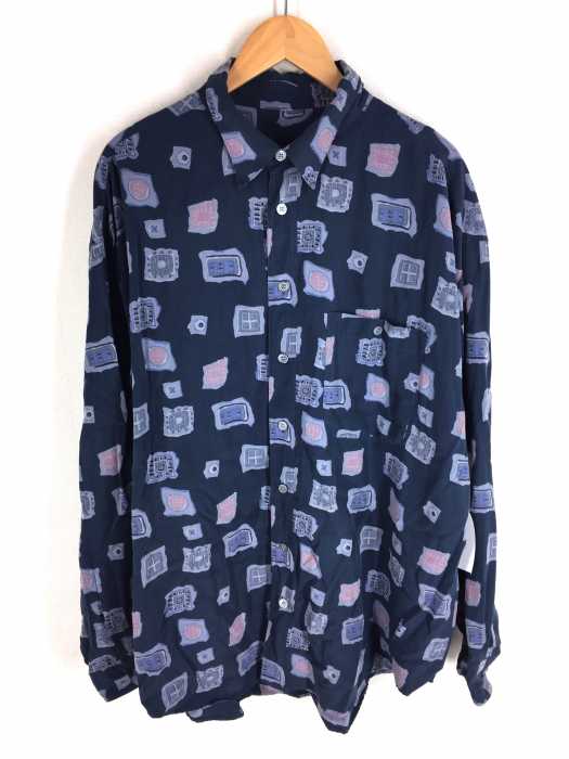USED古着  （ユーズドフルギ） ビッグシルエット 総柄シャツ メンズ トップス
