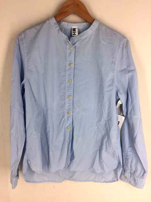 MHL. MARGARET HOWELL（エムエイチエル マーガレットハウエル） スタンドカラー コットン長袖シャツ レディース トップス