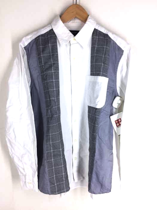 BEAMS HEART（ビームスハート） チェック 切替 長袖ボタンシャツ メンズ トップス