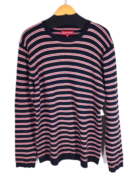 Supreme（シュプリーム） 初期タグ border sweater メンズ トップス