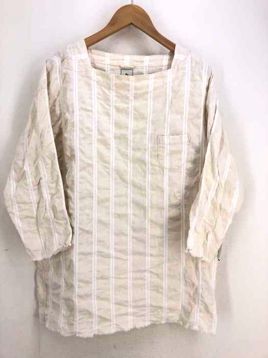 KICS DOCUMENT.(キクスドキュメント) 七分袖リネンシャツ メンズ トップス