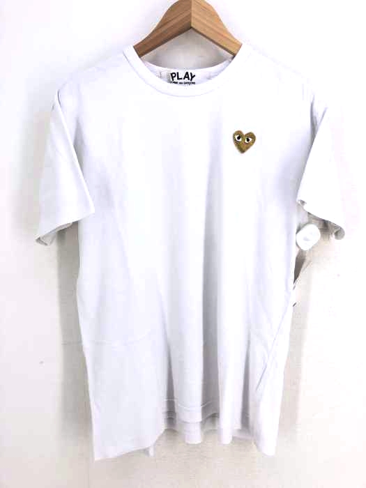PLAY COMME des GARCONS（プレイコムデギャルソン） AD2016 PLAY GOLD HEART LOGO T-Shirt メンズ トップス