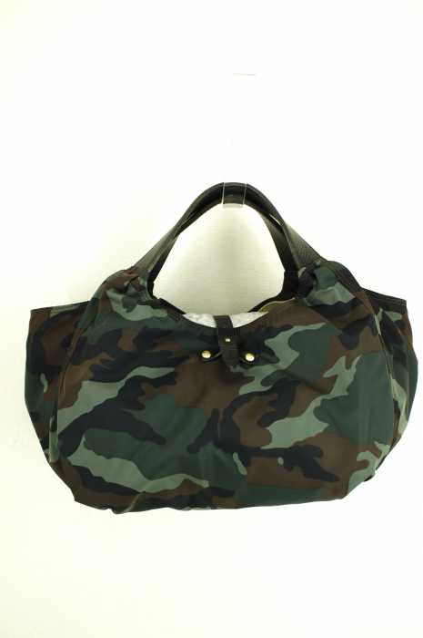 24TAKARAMONO TUTUMU (タカラモノツツム) レザー使いカモ柄ハンドバッグ レディース バッグ