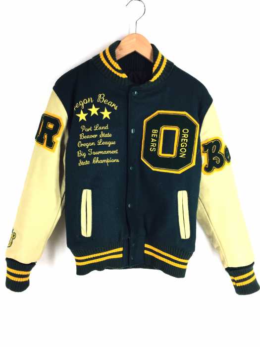 ROCK CREEK ATHLETICS（ロッククリークアスレチックス） OREGON BEARS 袖レザー メンズ アウター