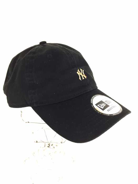 NEW ERA （ニューエラ） 9THIRTY クロスストラップ スウェット ニューヨーク・ヤンキース ミニロゴ ブラック メンズ 帽子