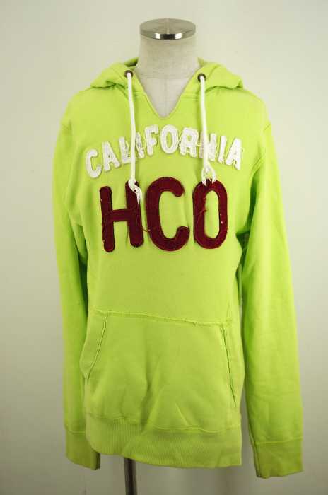 Hollister （ホリスター） Vネックワッペンプルオーバーパーカー メンズ トップス