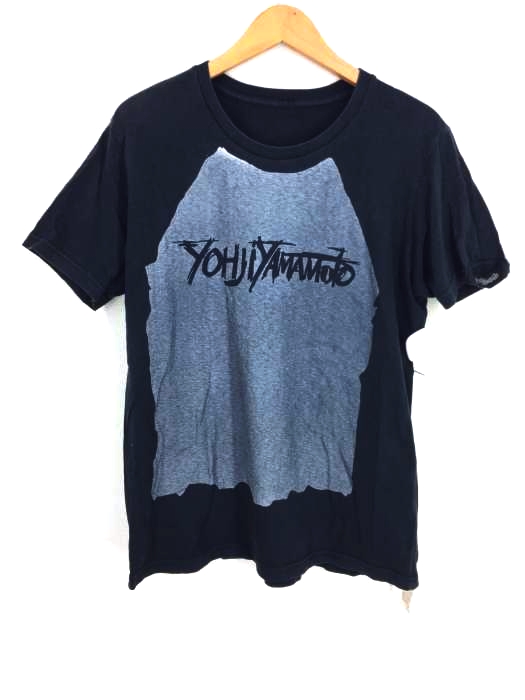 Yohji Yamamoto（ヨウジヤマモト） クルーネックプリントTシャツ レディース トップス