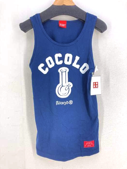 COCOLO BLAND（ココロブランド） プリントノースリーブシャツ メンズ トップス
