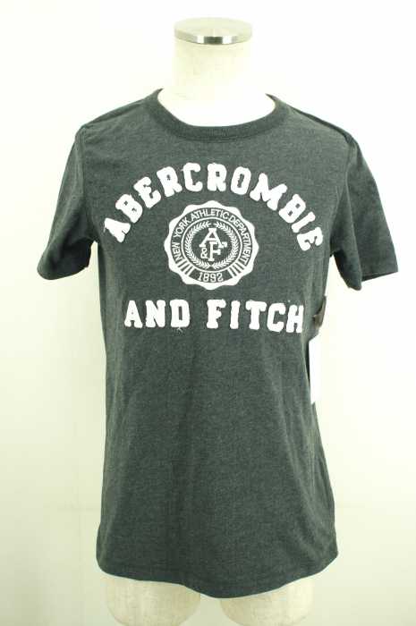 Abercrombie & Fitch （アバクロンビーアンドフィッチ） ロゴワッペンクルーネックTシャツ メンズ トップス