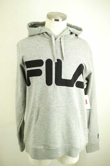 FILA (フィラ) ロゴプリントプルオーバーパーカー メンズ トップス