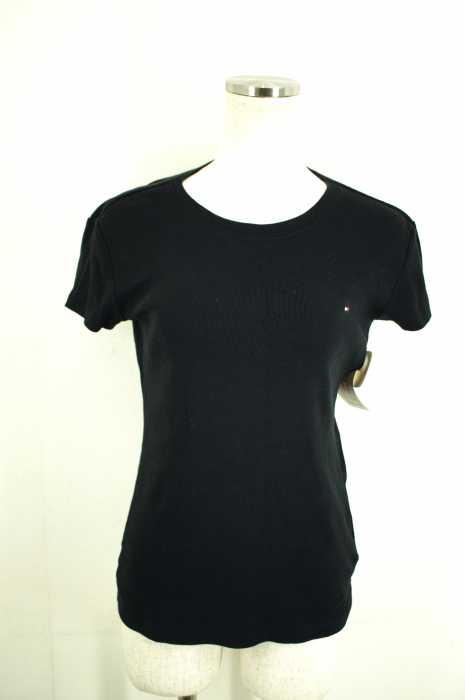 TOMMY HILFIGER (トミーヒルフィガー) コットンワンポイントロゴTシャツ レディース トップス