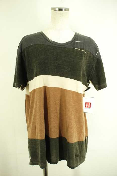 EMPORIO ARMANI （エンポリオアルマーニ） バイカラークルーナックTシャツ レディース トップス