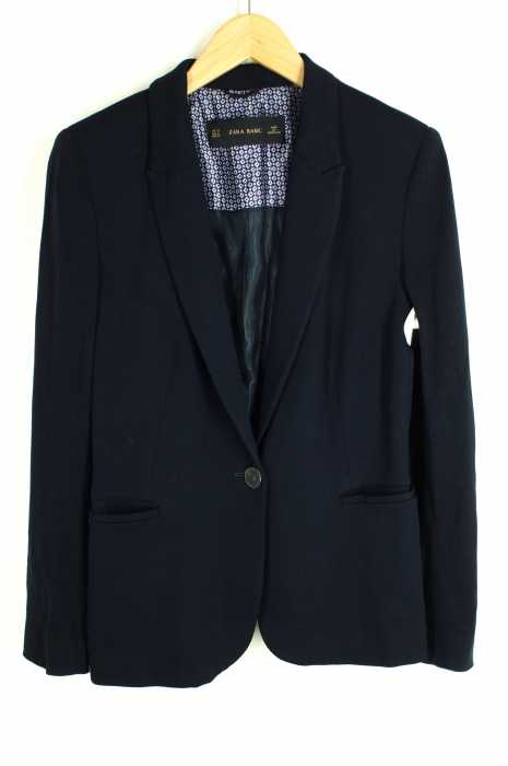 ZARA BASIC （ザラベーシック） 1Bテーラードジャケット レーヨン レディース アウター